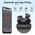 Rechargeable Bluetooth Hearing Aid with Noise Cancellation