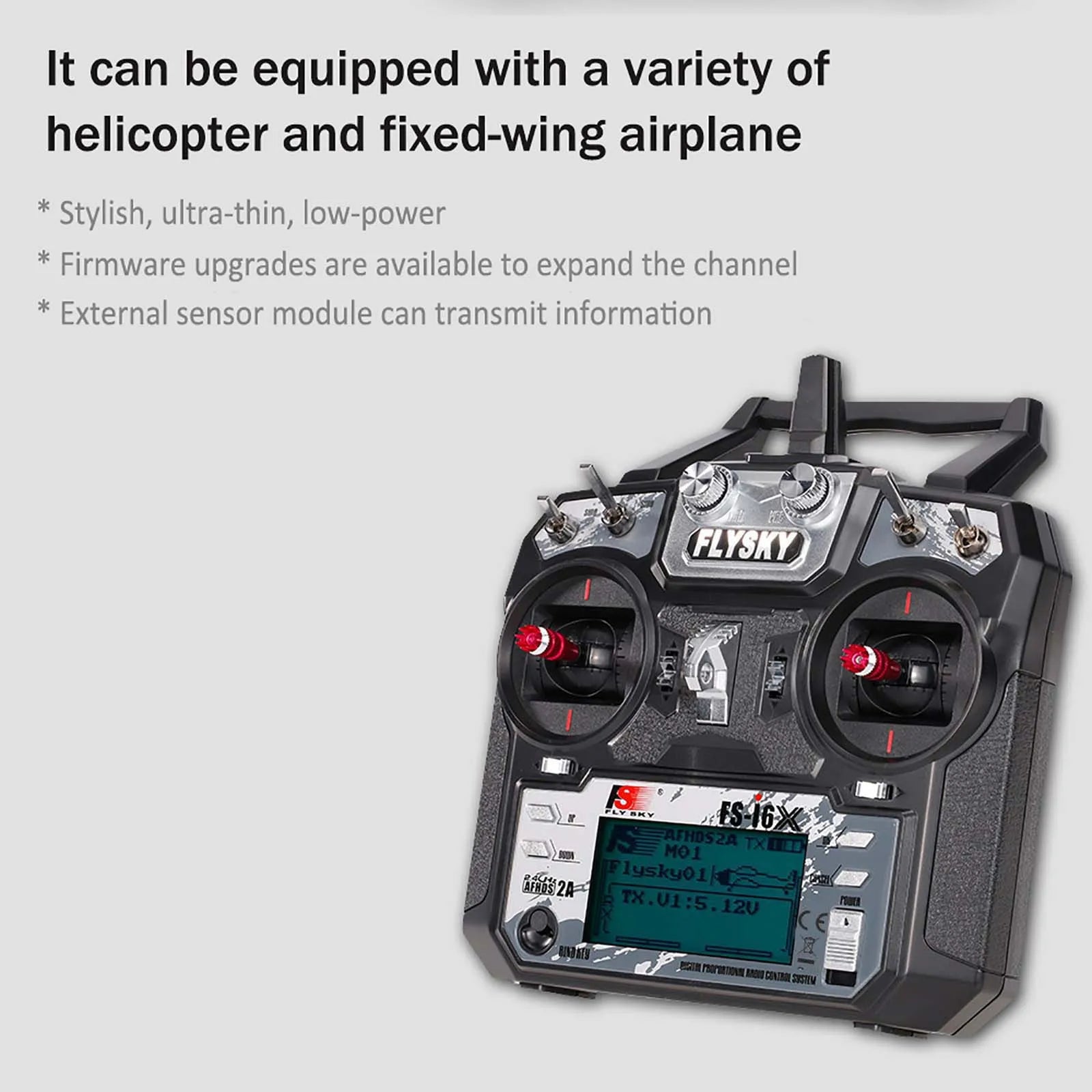 2.4GHz 10CH RC Transmitter with Long-Range Receiver Kit