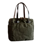 Large Canvas Travel Tote Bag – Army Green, Waterproof & Durable