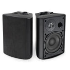 Heavy Duty 200W Waterproof Outdoor Speakers 4" 2-Way Wall Mount Set with Brackets 12V