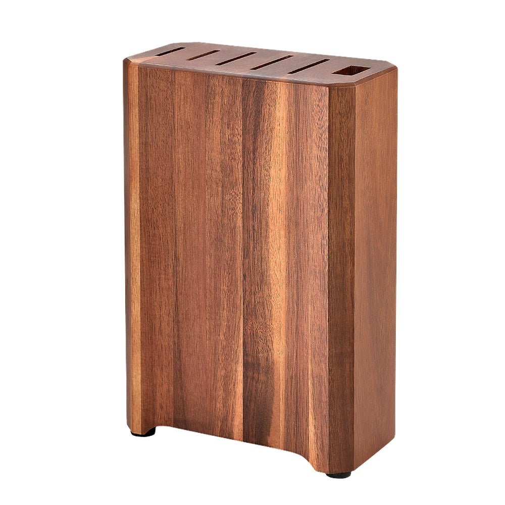 Wooden Knife Block with 6-Slot Storage for Kitchen Knives