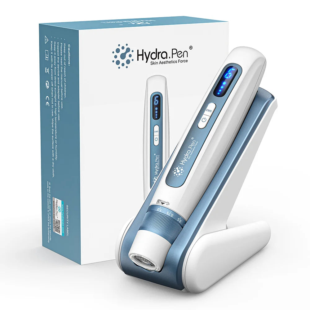 2-in-1 Blue Wireless Micro needling Hydra Pen with EMS