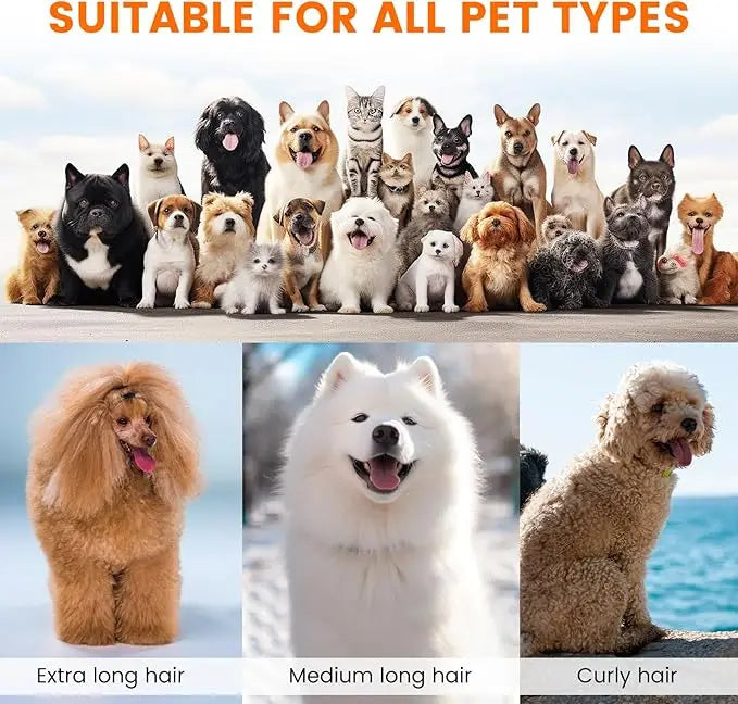 2L Pet Grooming Kit with Vacuum, Clippers & Brush