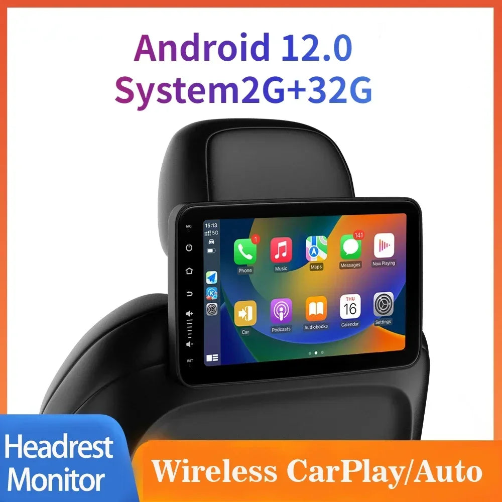 10.1" Android 12 Car Headrest Monitor 1G+32G WiFi