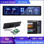 11.9" IPS No Touchscreen LCD Monitor with Hi-Fi Speaker & HDMI