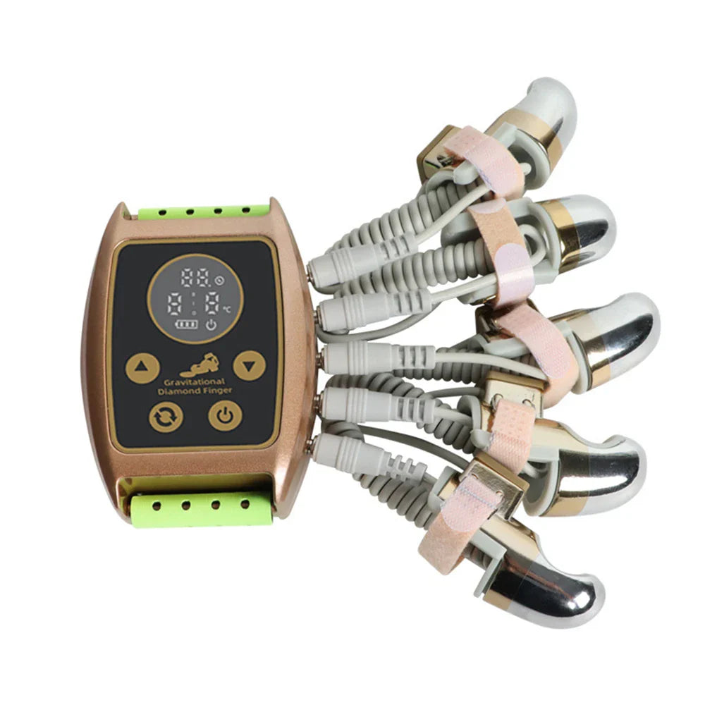RF EMS Beauty Massager with Thermal & Vibration Therapy, 5-Finger