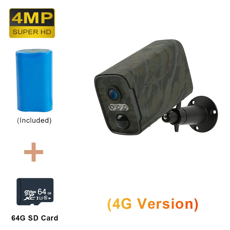 Outdoor 4MP Hunting Camera with Night Vision and Audio