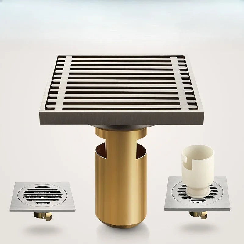 Gun Grey Deodorizing Floor Drain for Bathroom or Laundry