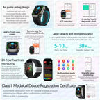 2.06" AMOLED Smartwatch with ECG, Uric Acid & Lipid Monitoring – NFC Enabled