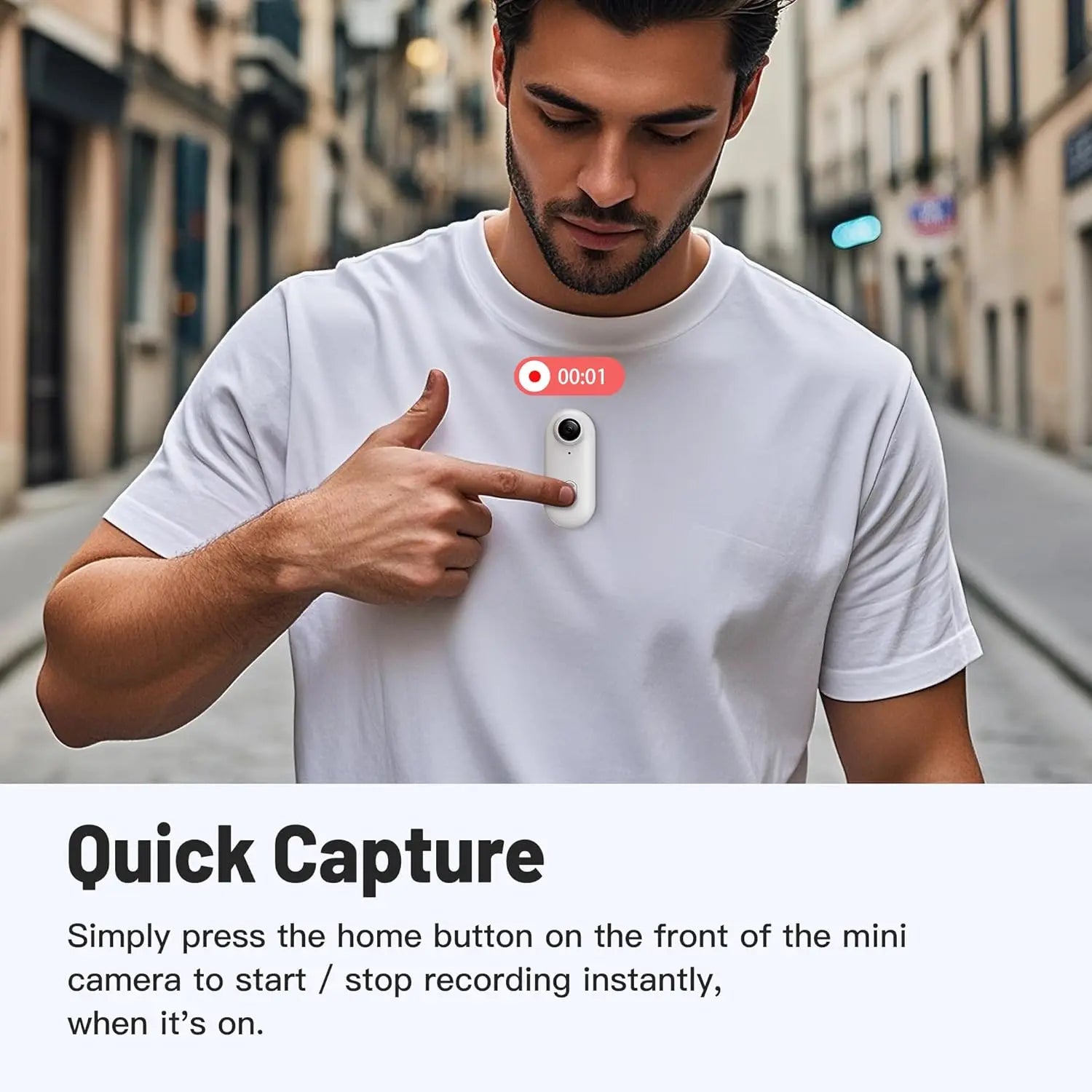 1080P Mini WiFi Sports Camera with 64GB – Pocket-Sized, Wearable, and Wireless