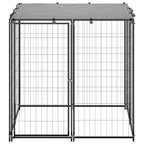 Portable Outdoor Pet Enclosure with Roof – Steel Frame, 110x110x110cm