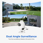 WiFi Outdoor Dual Lens Security Camera with 3K Video, Spotlight & Motion Alerts