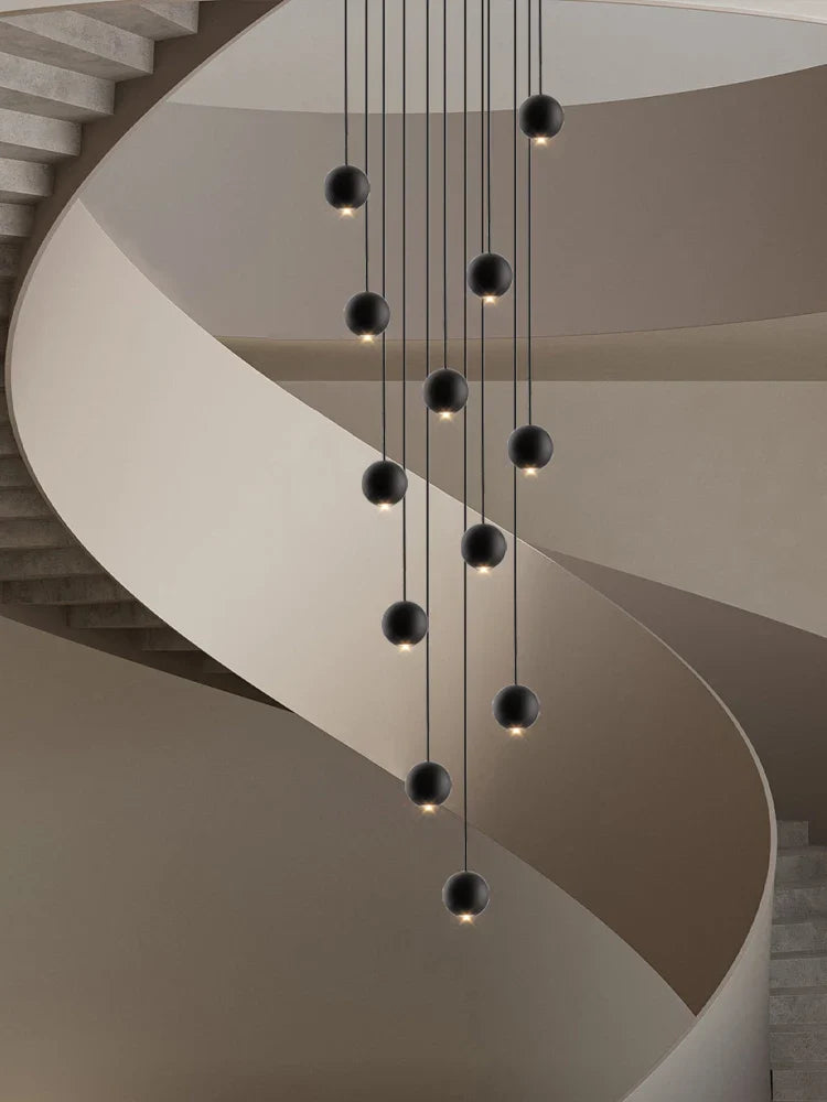 Dimmable Orb Chandelier for Living Room or Entryway