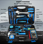 17-Piece Electrician Tool Kit with Multimeter & Storage Box