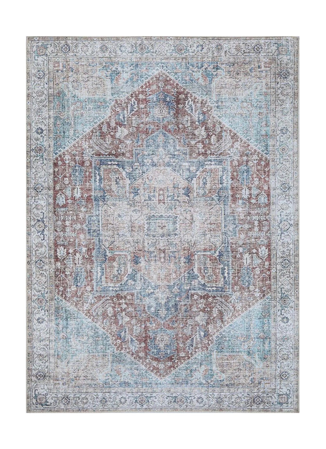 Machine-Washable Area Rug 160x230cm for Bedroom or Living Room