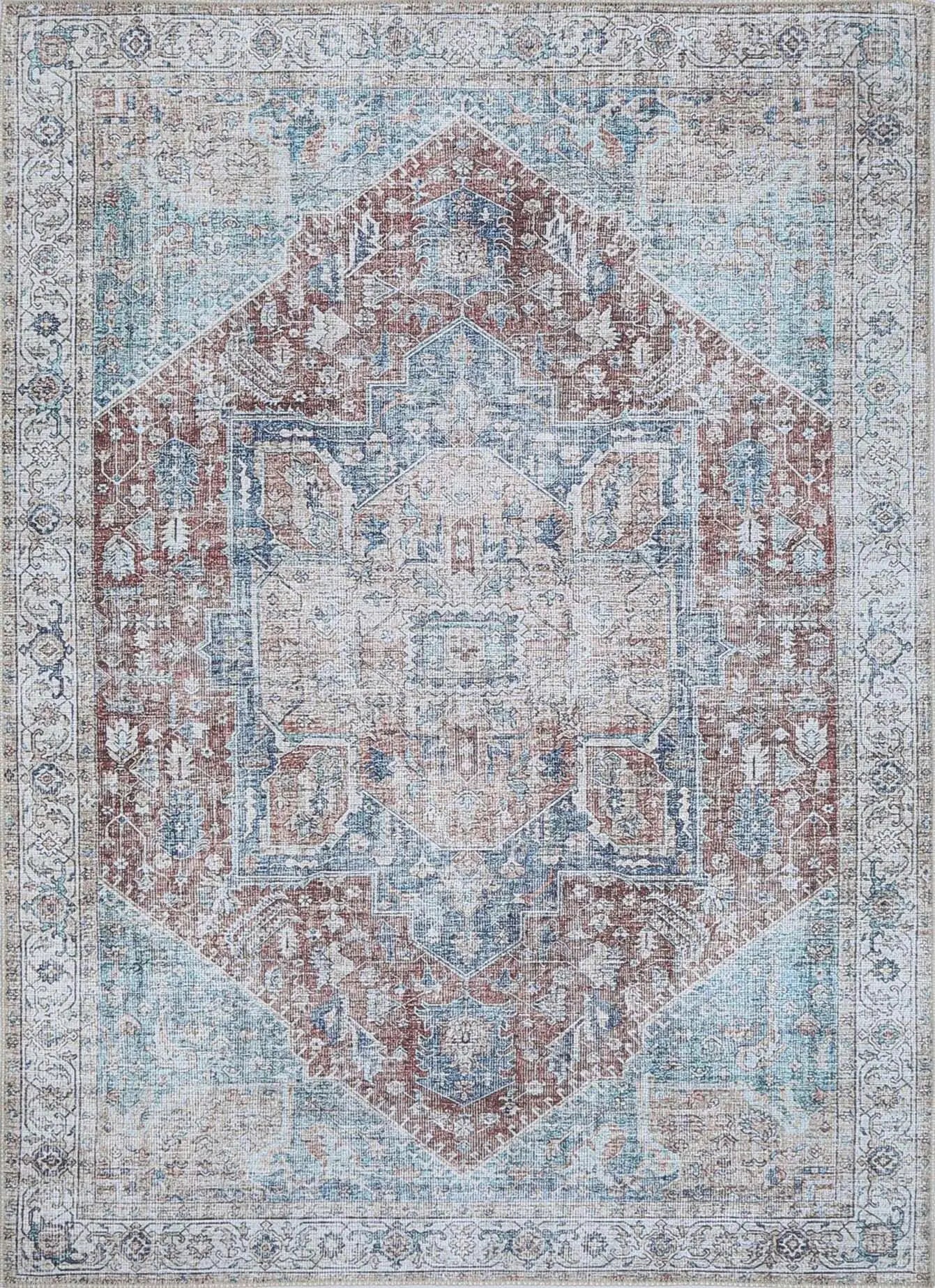 Machine-Washable Area Rug 160x230cm for Bedroom or Living Room