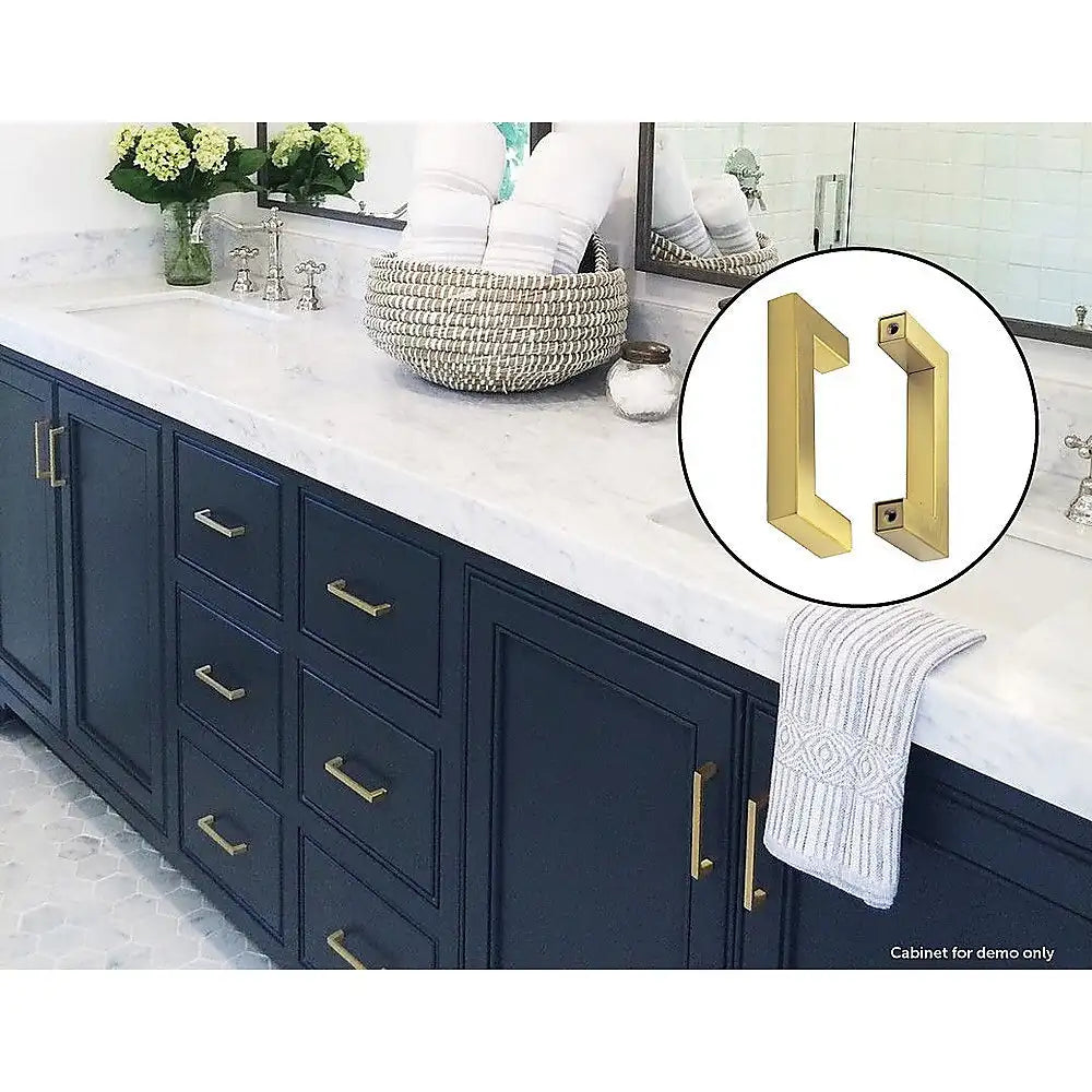 15-Pack Gold Cabinet Handles – 96mm Brushed Brass Drawer Pulls for Kitchen Renovation