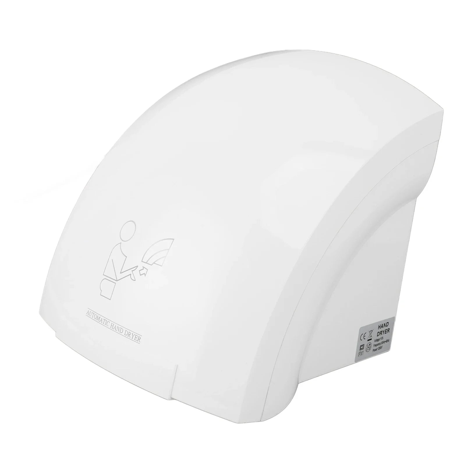 Wall-Mounted 1200W Warm Air Hand Dryer for Bathrooms