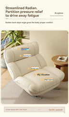 Matcha Green Modern Rocking Lounge Chair Portable Reclining Sofa Seat for Living Room & Balcony
