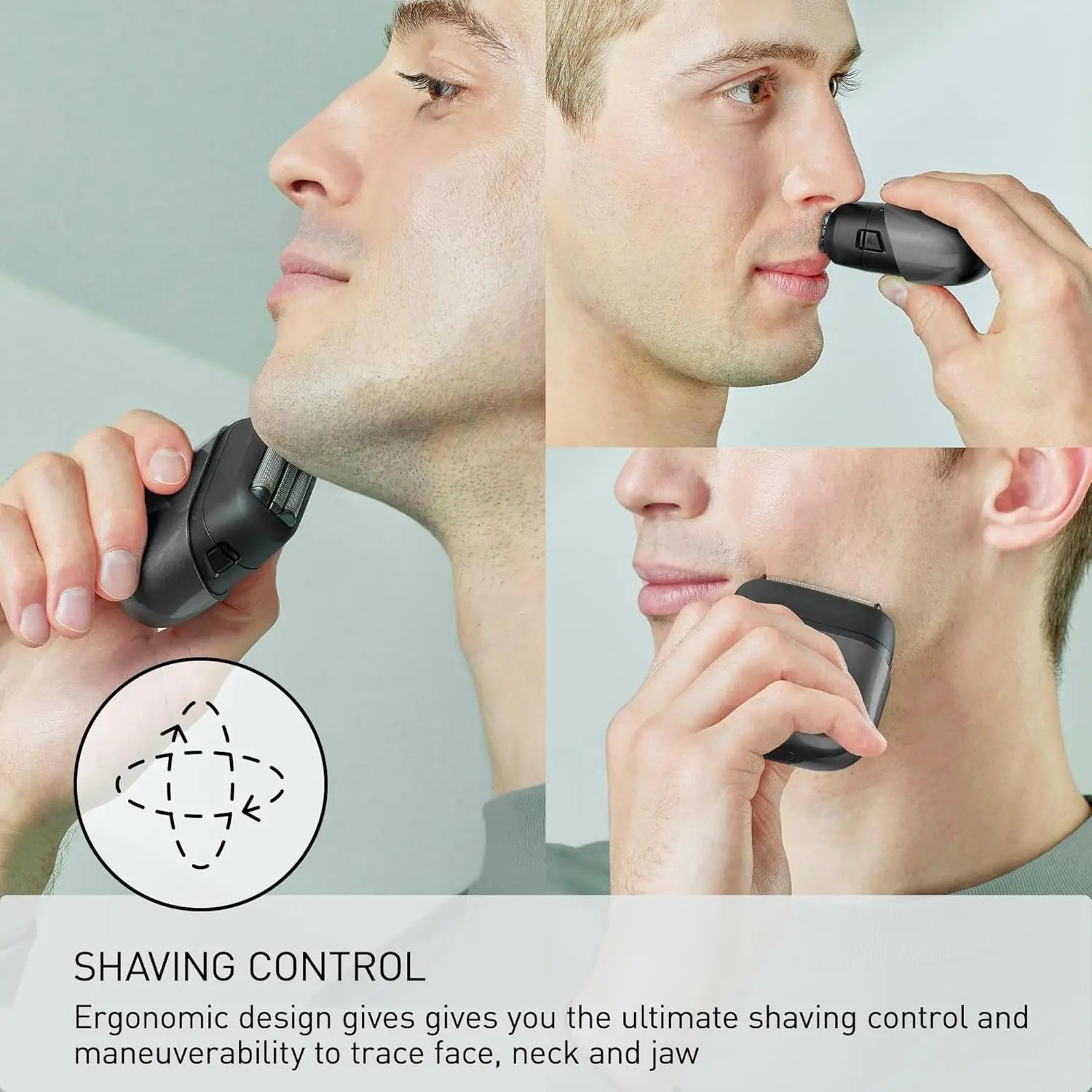 Wireless Travel Shaver with Stainless Steel Blades, Wet & Dry Shaving
