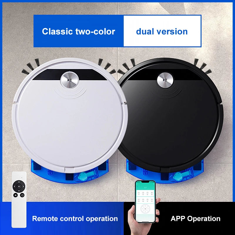 3-in-1 Robot Vacuum with App, Mop, and Remote