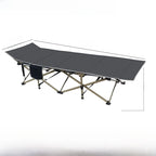 Portable Folding Bed Single Person Recliner for Office Nap & Outdoor Camping