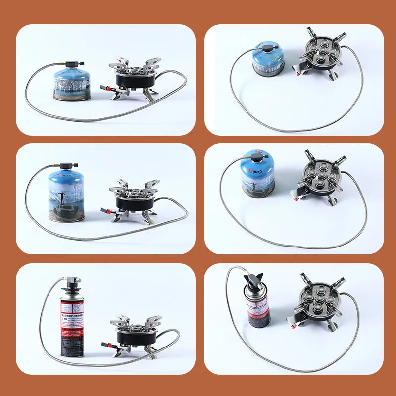 Portable 11800W Camping Stove High Power Foldable Gas Burner for Outdoor Cooking & BBQ