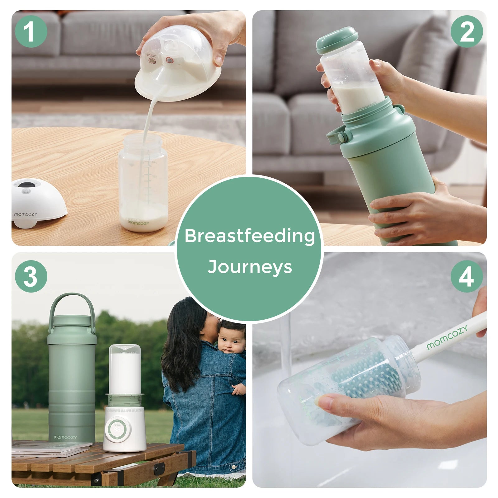 Portable 22oz Breast Milk Cooler with 24H Rechargeable Chilling Cordless & Travel-Friendly