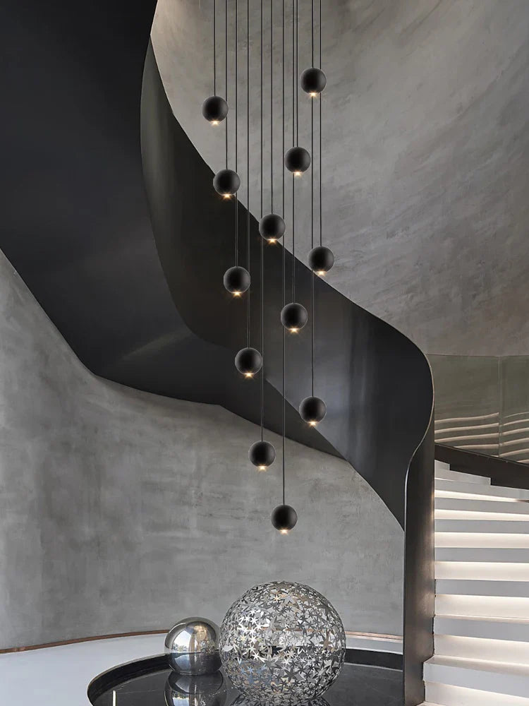 Dimmable Orb Chandelier for Living Room or Entryway