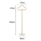 Modern Metal Coat Rack Slim Space-Saving Clothes Stand for Bedroom, Porch, or Apartment