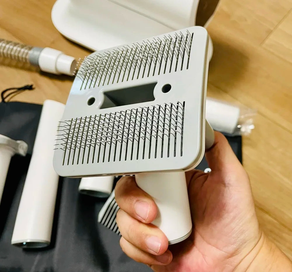 5-in-1 Pet Grooming Vacuum Kit with 12000Pa Suction