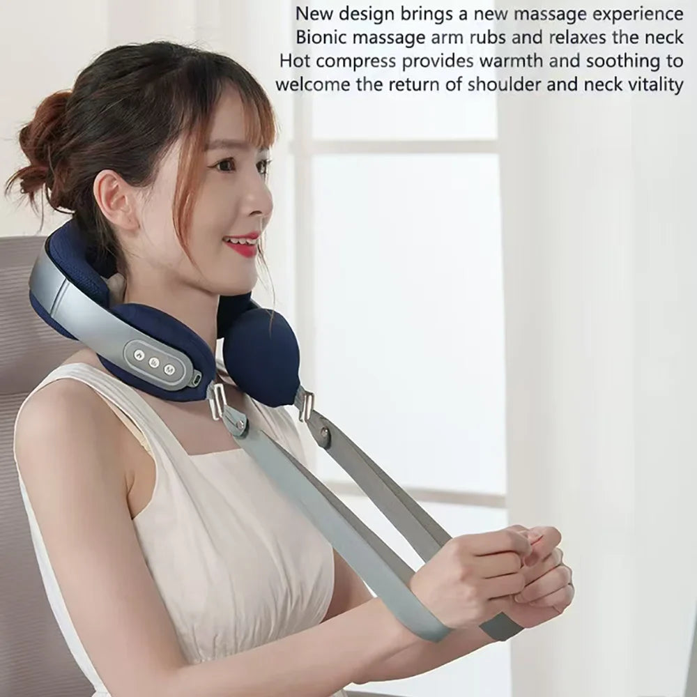 U-Shaped Neck & Shoulder Massager with Heat & 3 Modes