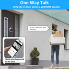 Smart 3MP Peephole Door Camera with 4.3" Display and Motion Alerts