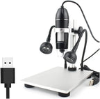 1600X Digital Microscope with Adjustable Stand and 8 LED Lights – USB