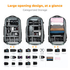 32L DSLR Travel Camera Bag with Rain Cover & Laptop Slot