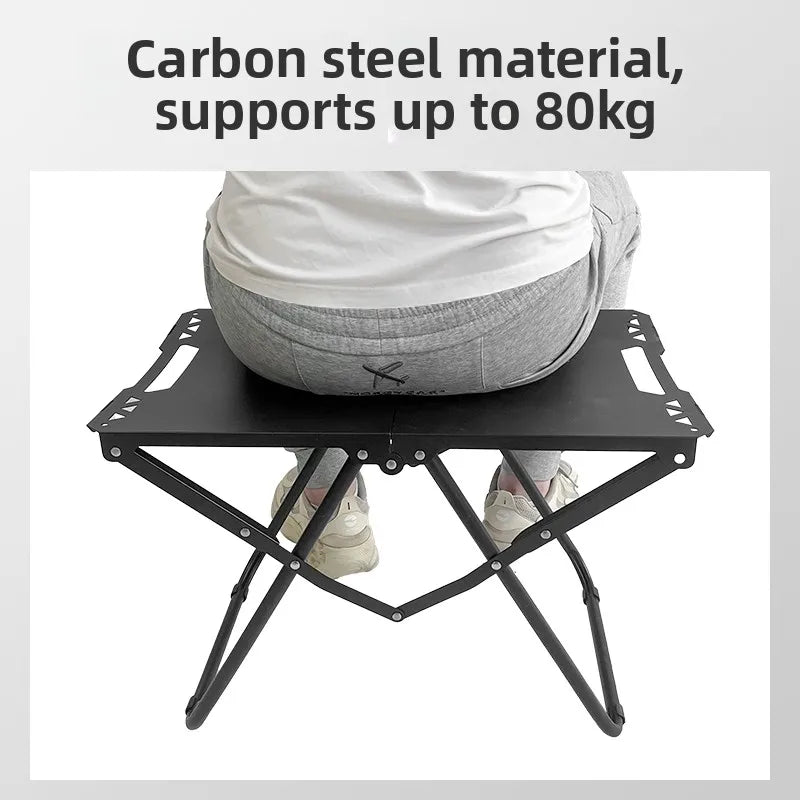Portable Folding Outdoor Table Lightweight, Durable Carbon Steel for Camping, Picnic & BBQ