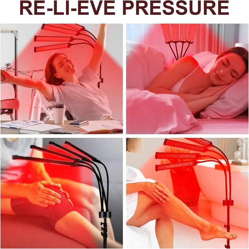 12V Infrared LED Therapy Lamp 180 Beads for Pain Relief