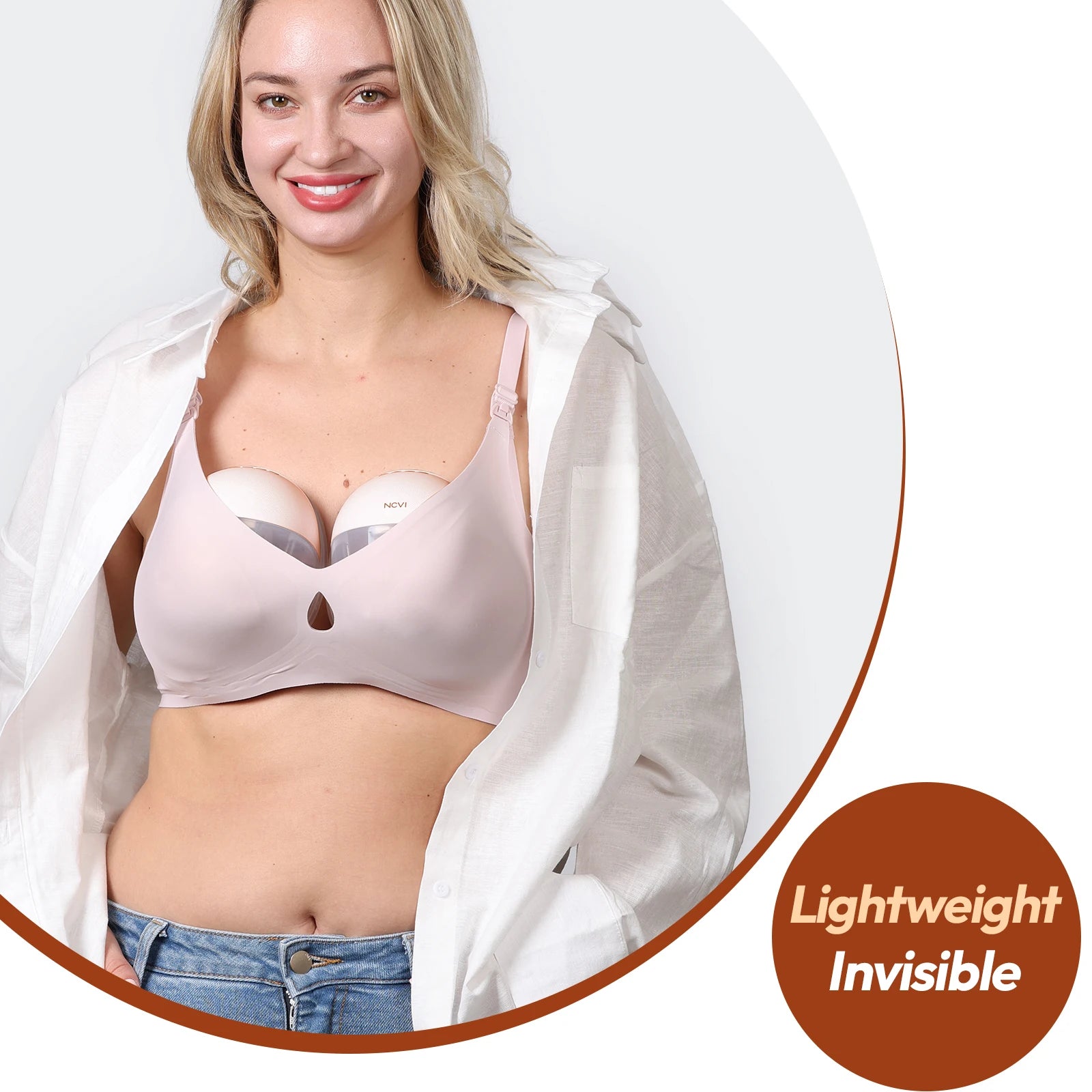 Ultra-Silent Wearable Breast Pump – Portable, Rechargeable, Hands-Free Design (Model 8111)