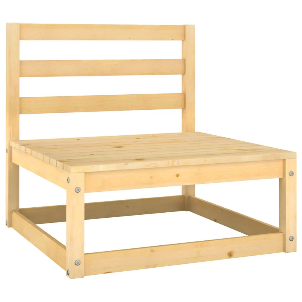 2-Seater Outdoor Sofa Lounge – Solid Pinewood, Modular, 70cm Wide