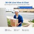 WiFi Outdoor Dual Lens Security Camera with 3K Video, Spotlight & Motion Alerts