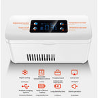 White Portable Insulin Fridge with LCD Display, 7800mAh Battery, 2–8°C Cooling for Travel Use