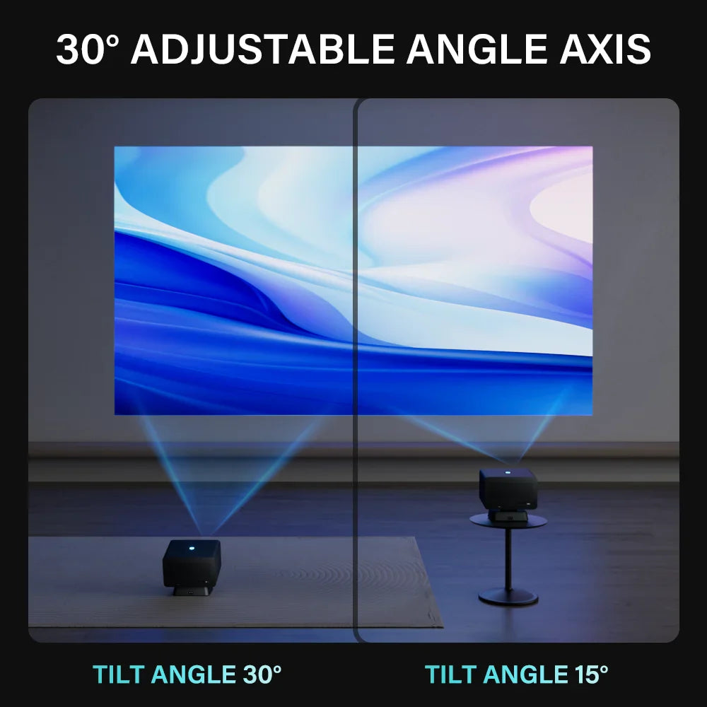 Rechargeable 1080p HD Projector with Android, 120" Display