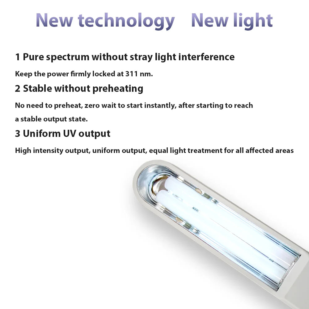 Portable 311nm UVB Phototherapy Device for Skin Treatment