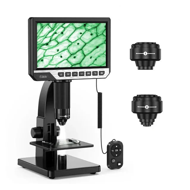7" LCD Digital Microscope 2000X Magnification with Remote