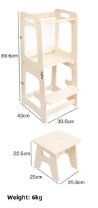 Wooden Study Table Chair Combo for Home Learning Use