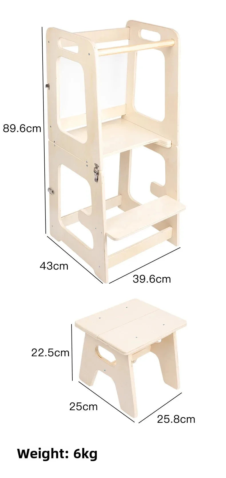 Wooden Study Table Chair Combo for Home Learning Use