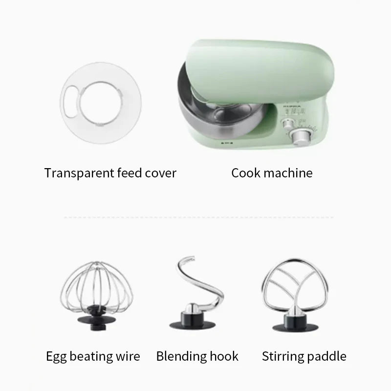 Home Kitchen Stand Mixer with Tilt-Head Design and Beater Attachments – 5L, 1200W