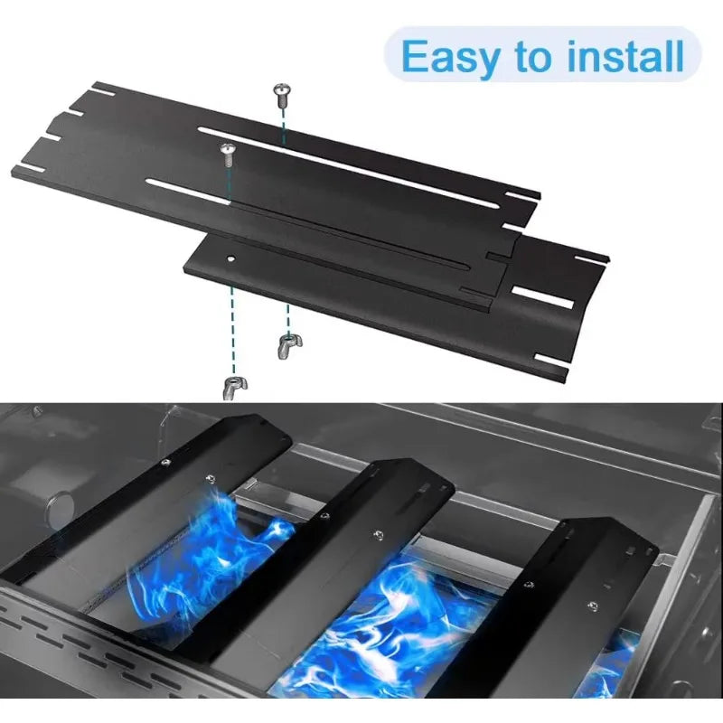 2-Piece Adjustable Heavy Duty Gas Grill Burner Covers Adjustable 11.75–21in