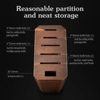 Wooden Knife Block with 6-Slot Storage for Kitchen Knives