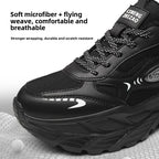 42-Silver Grey Warm Sports Shoes with Electric Massage & Vibration
